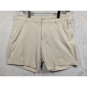 Lululemon Commission Classic Fit Sort 7” Warpstreme Mens 34 Khaki Beige M7B95S